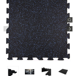 Ecore rubber interlocking tile