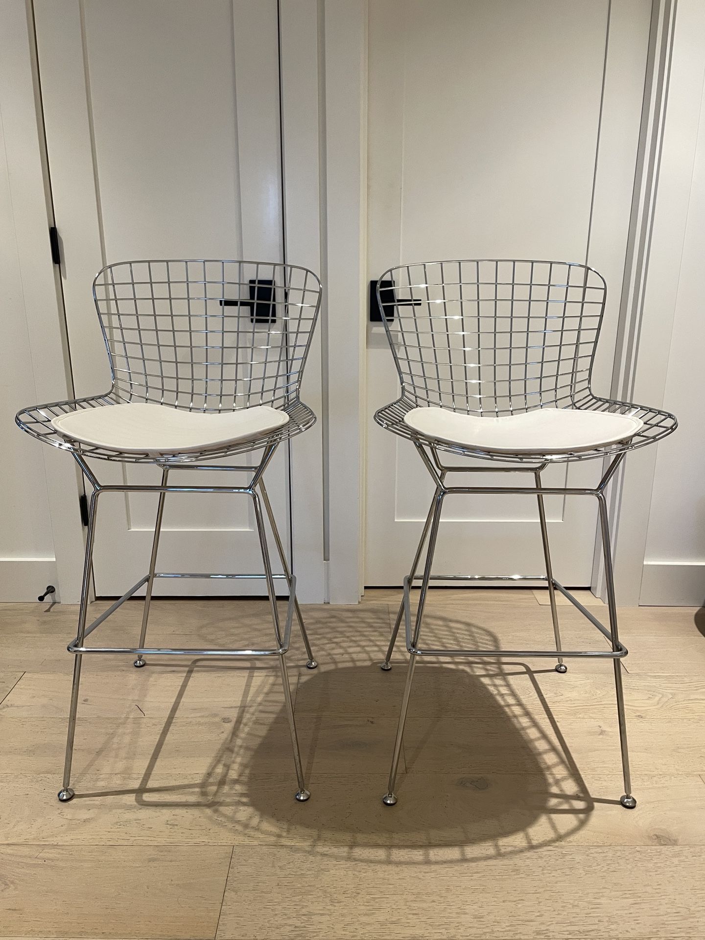 Set Of Bertoia Style Bar Stools - Bar Height
