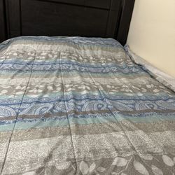 Bed with mattresses and office desk-$300OBO