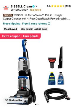 BISSELL TurboClean Pet XL Upright Carpet Cleaner