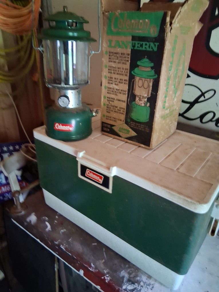 Coleman Lantern And Cooler