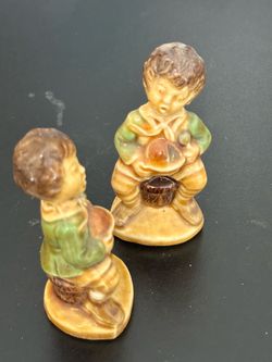 Set of 2 Vintage Ceramic Child Figurines