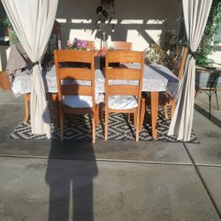 6 Chair Table  Set