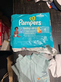 Pampers Baby-Dry Size 4 Diapers 28 Count
