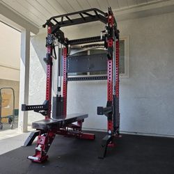 Vesta Pro Series 2in1 Squat Rack | Functional Trainer | 400lb Weight Stack | Commercial Grade | Adjustable Pulley System | FREE DELIVERY🚚 