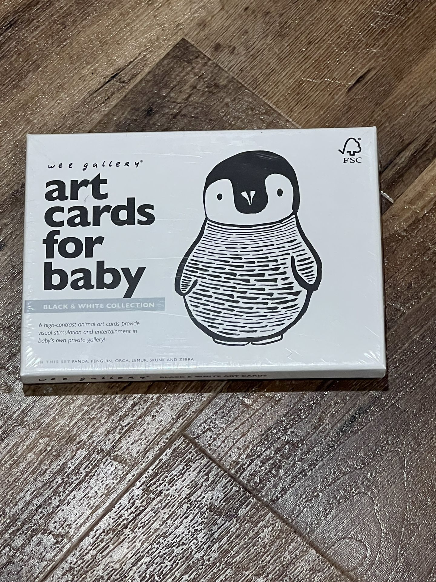 Wee Gallery Black and White Art Flash Cards for Babies