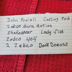 ALL ZEBCO ROD AND REELS