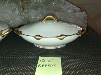 2 Haviland items kitchen.. could be the silver anniversary. Selling them as a set. All sales final.