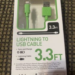 Mobile Charge Lightning to USB 3.3 Feet