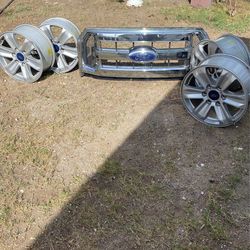 Rims And Grill Of 2017 Ford
