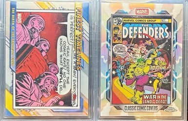 2026 Topps Marvel Finest FF Timeline Classic Comic Covers 2 Card SSP Lot
