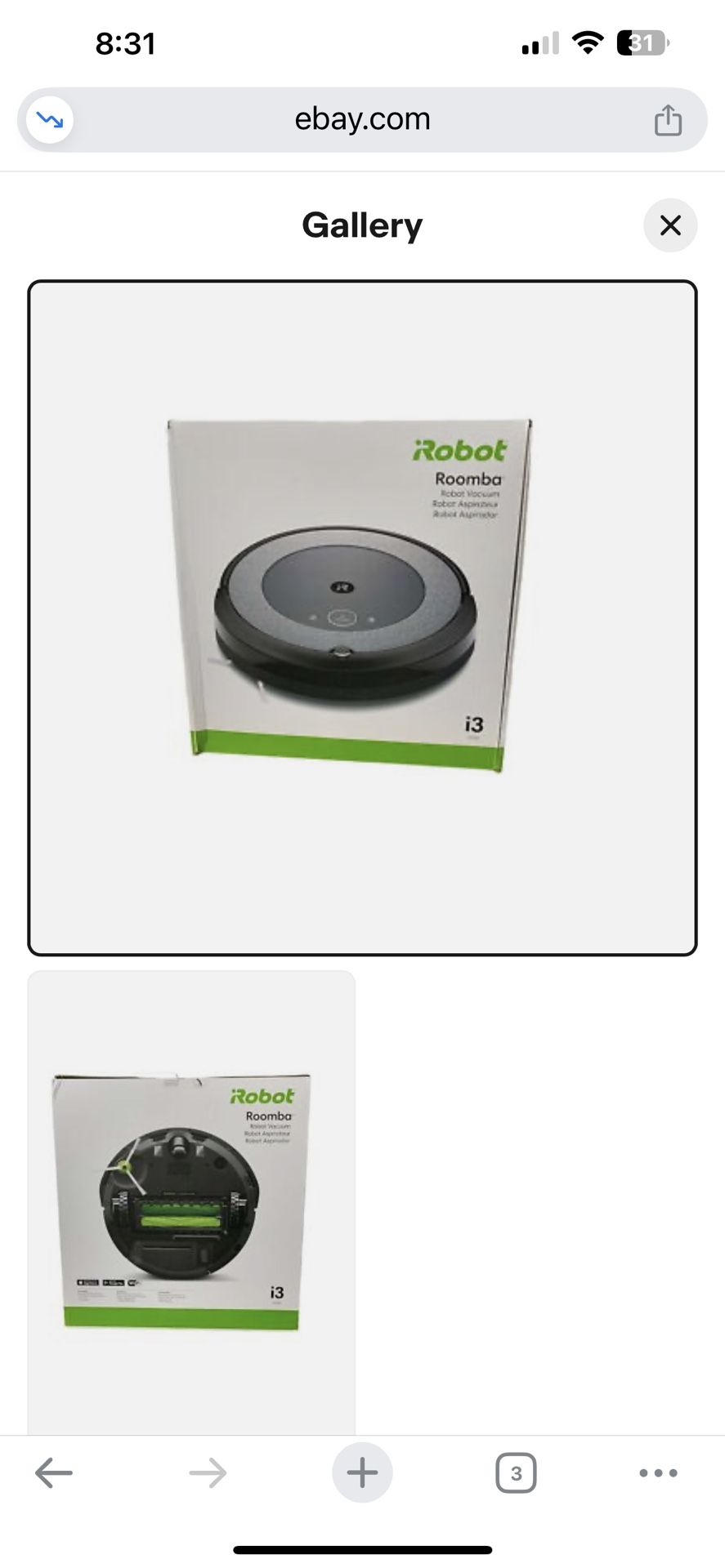 Roomba iRobot i3 Vacuum and Mop