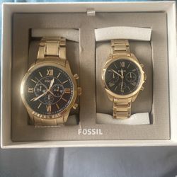 His & Hers Fossil Watches 