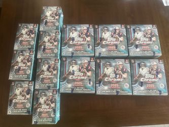Topps Chrome 2025 NFL Blasters & Mega Boxes Sealed