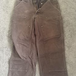 Carhartt Double Knee Pants Brown Sz.32