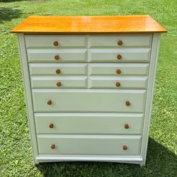 Wood 5 Drawer Dresser Chest