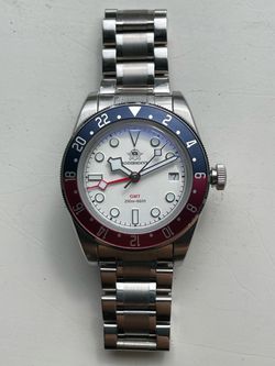 Addiesdive GMT Stainless Steel Quartz Watch