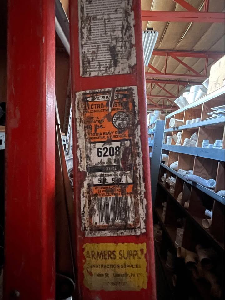 Warner 8 Foot Fiberglass Step Ladder