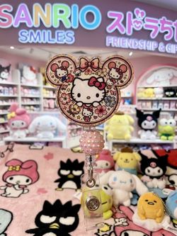 Hello Kitty Retractable Badge Reel