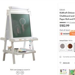 KidKraft Deluxe Wood Easel, White - No Longer Sold In Stores