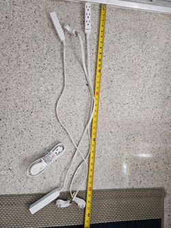 Flat plug extension cord 3'