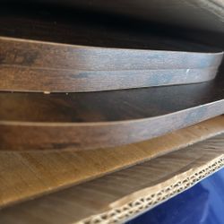 MaxSmeo 3-Tier Oval End Table