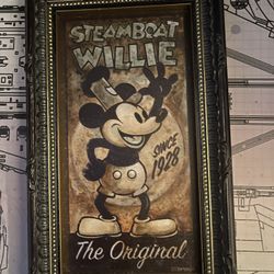 Disney Steam Boat Willie, Darren Wilson Mini Frame