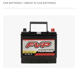FVP Platinum Group 35 Automotive Batteries Car Battery/Batteries