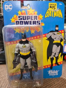 DC Super Powers Mcfarlane Toys Batman Black & Grey 5" Action Figure