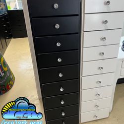 Diamond White And Black Dresser New Chest 