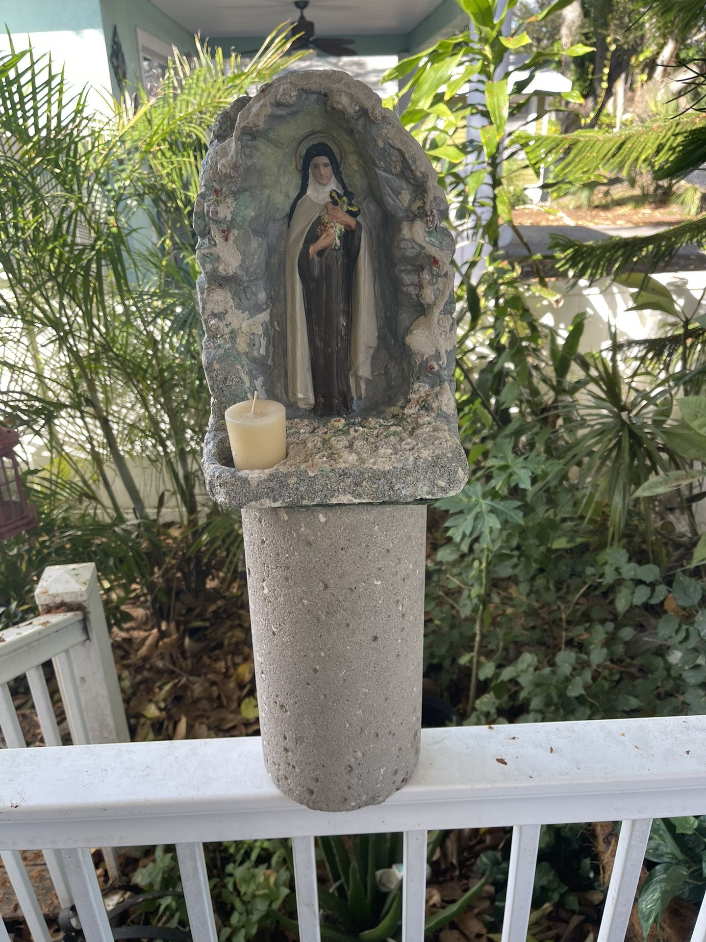 Virgin Mary Stone Statue 