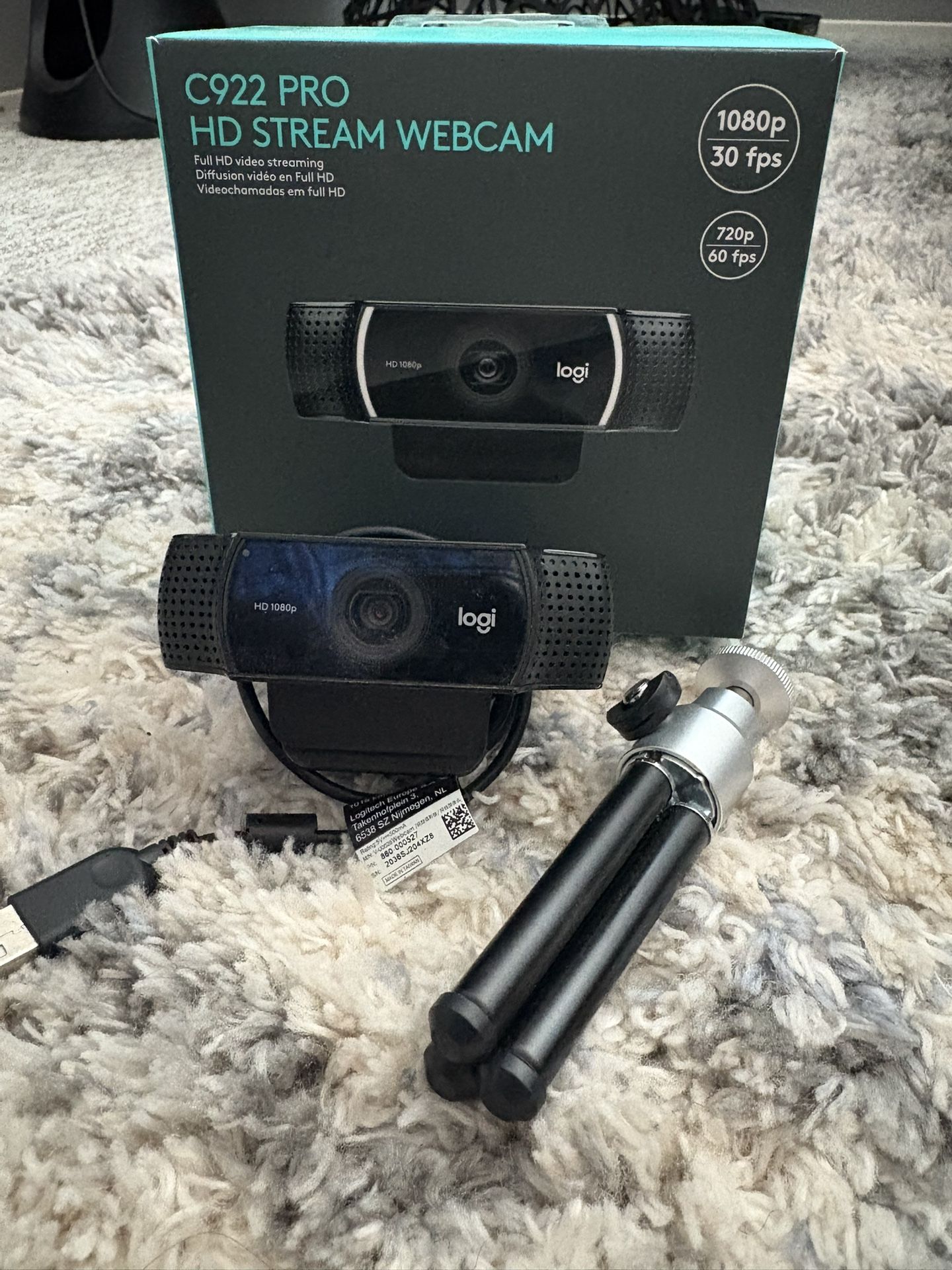C922 Pro Stream Webcam