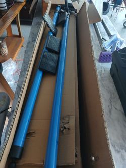 NEW BLUE 2PC STEER CABINET JACKS SUPPOR POLES