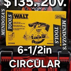 Dewalt Circular Saw 6-1/2in 20v MAX 