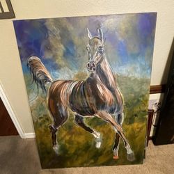 Very Large Horse Painting 