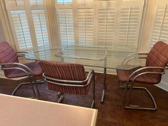 Glass Top Dining Set