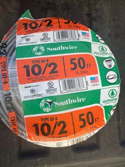 Southwire 50 ft. 10/2 Gray Solid CU UF-B W/G Wire