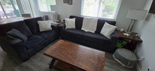 Couches and Tables with lamps