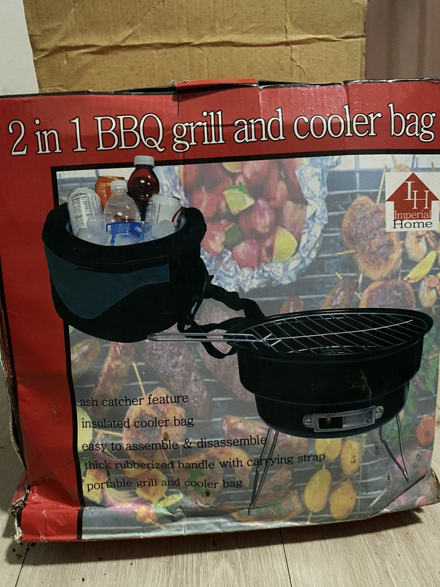 2 In 1 BBQ Grill And Cooler Bag 