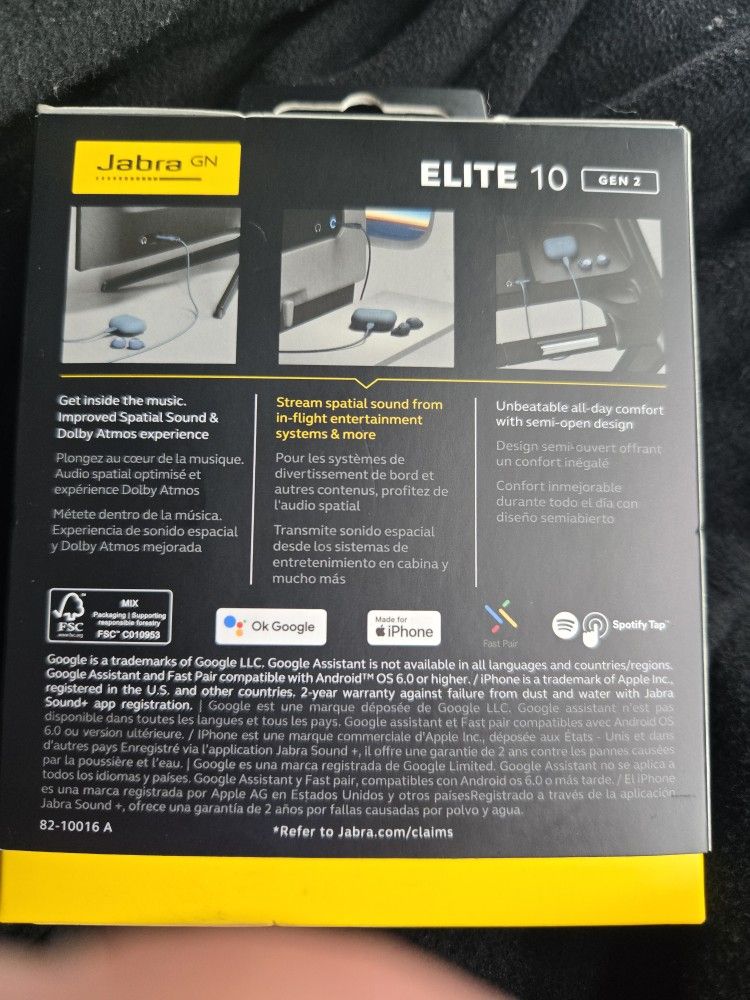 Jabra Elite 10 Gen 2 Ear Buds Headphones New