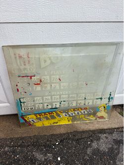 Vintage arcade game back