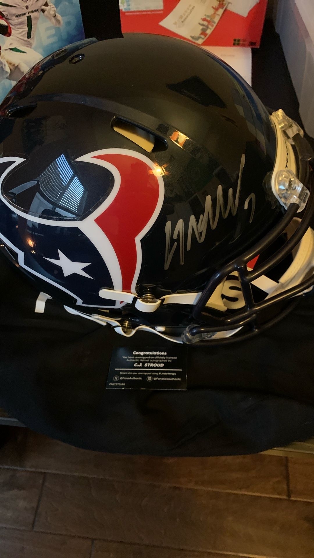 CJ Stroud Auto Houston Texans FULL Size Speed helmet
