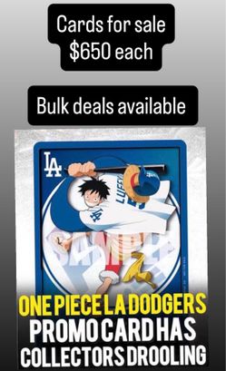 Los Angeles Dodgers One Piece Promo Card 2026 - PREORDER (7/2)