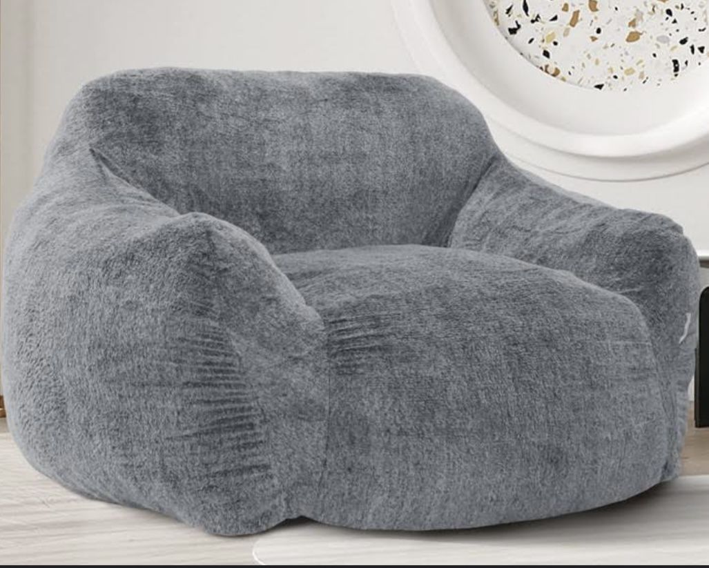 Homguava Giant Bean Bag Chair Gray