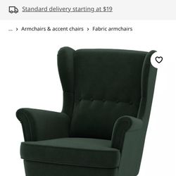 IKEA Strandmon Green Armchair