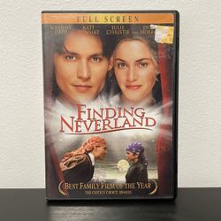 Finding Neverland DVD Movie Johnny Depp Kate Winslet Full Screen Peter Pan 2004