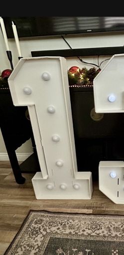 Giant Marquee Light Up Number