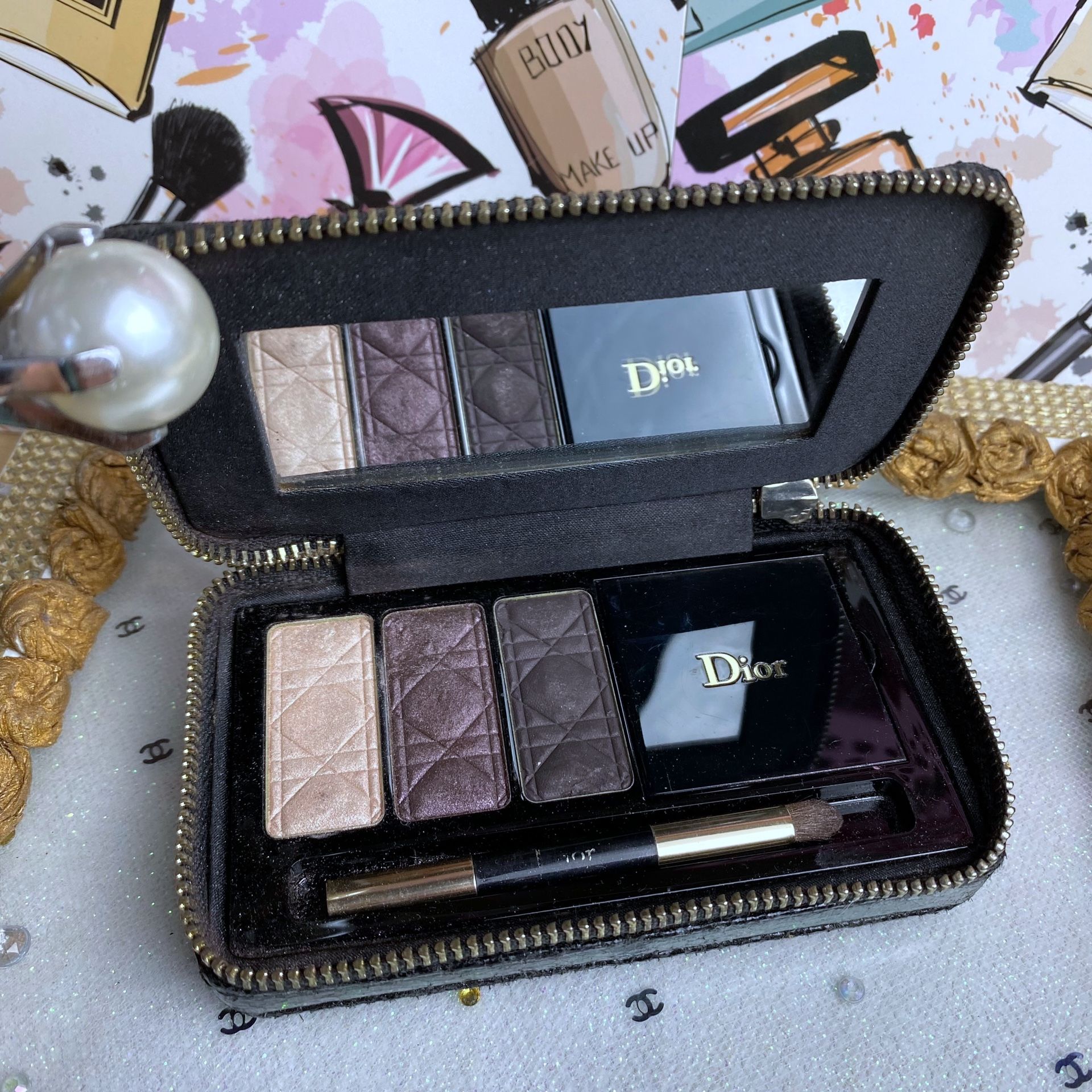 DIOR LIMITED EDITION HOLIDAY COUTURE COLLECTION SMOKEY EYES AND LIPS PALETTE