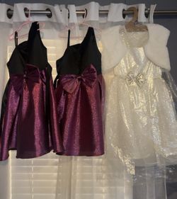 Girls dresses perfect for the holidays $25. Girls Size 9