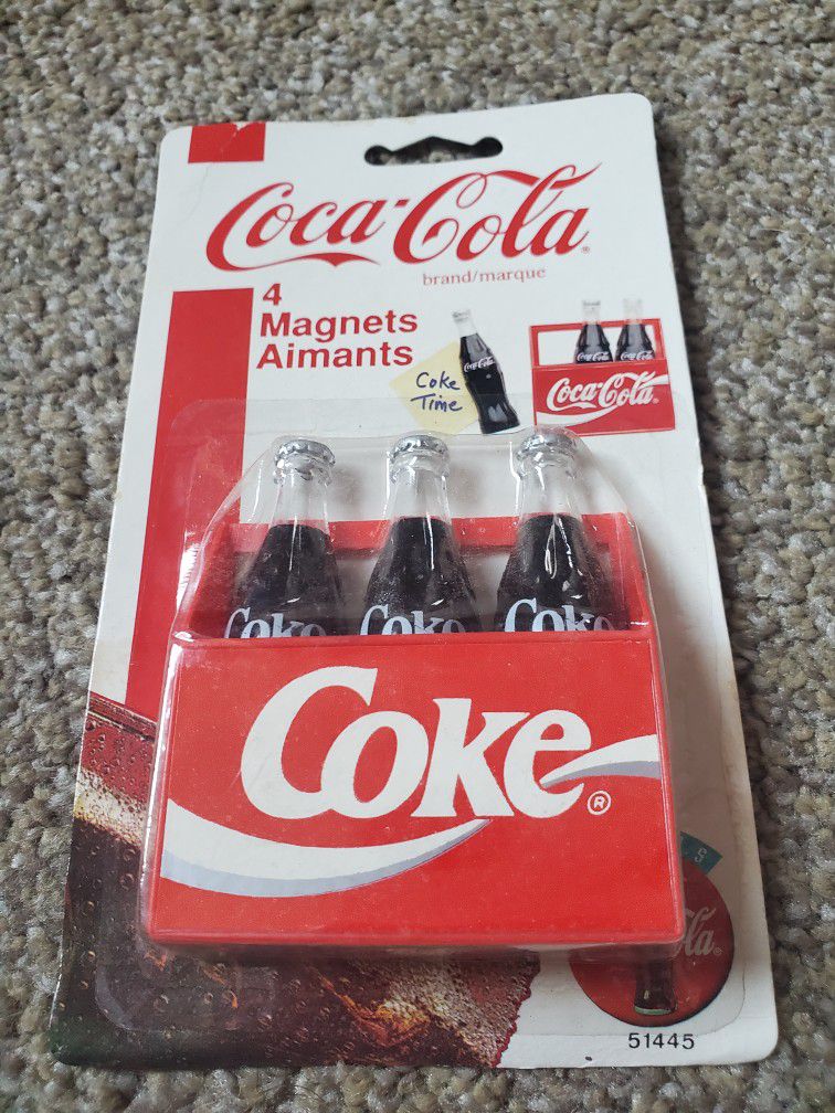 Coca-Cola Four Magnets Vintage 1995